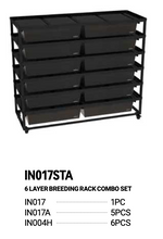 Load image into Gallery viewer, REPTIZOO Aluminum Stackable Breeding Rack (Included Heat Mats for 6 layers)