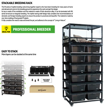 Load image into Gallery viewer, REPTIZOO Aluminum Stackable Breeding Rack (Included Heat Mats for 6 layers)