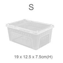 Load image into Gallery viewer, Hinged Lid Reptile Stackable Box (Transparent)