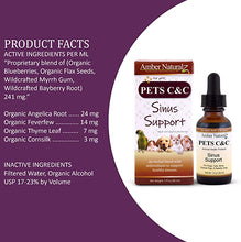 Load image into Gallery viewer, Amber Naturalz Pets C&C: Sinus Support with Antioxidants, 1 Ounce