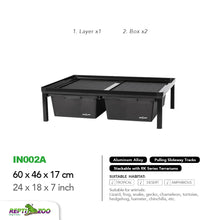 Load image into Gallery viewer, REPTIZOO Aluminum Stackable Breeding Rack (Included Heat Mats for 6 layers)