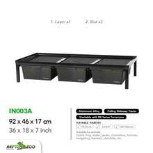 Load image into Gallery viewer, REPTIZOO Aluminum Stackable Breeding Rack (Included Heat Mats for 6 layers)