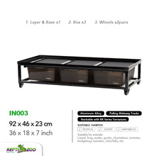 Load image into Gallery viewer, REPTIZOO Aluminum Stackable Breeding Rack (Included Heat Mats for 6 layers)