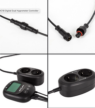 Load image into Gallery viewer, REPTIZOO Digital Dual Hygrometer Controller #THC18-CA