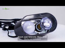 Load and play video in Gallery viewer, REPTIZOO Nano Combo Dome Lamp Fixture #DRL03