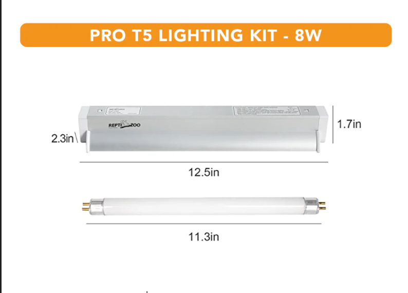 REPTIZOO PRO T5 5.0 UVB LIGHTING KIT