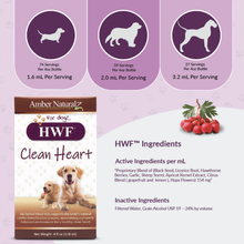 Load image into Gallery viewer, Amber Naturalz HWF Clean Heart: For dogs - Prevention &amp; Treatment, 4 Ounce

