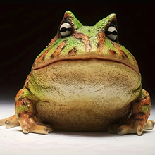 Load image into Gallery viewer, Pacman Frog Resin Sculpture
