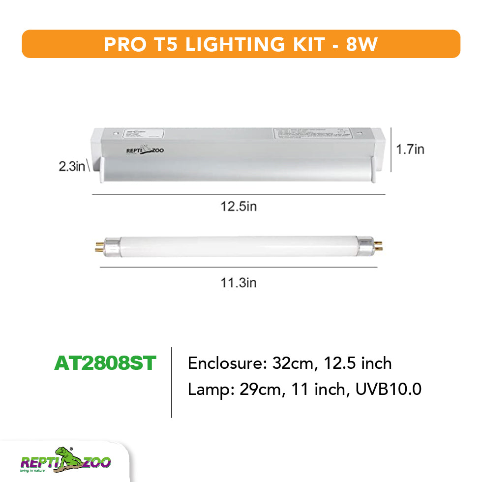 REPTIZOO PRO T5 10.0 UVB LIGHTING KIT