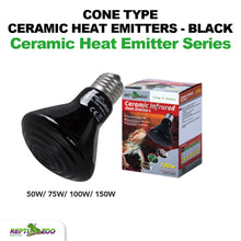 Load image into Gallery viewer, REPTIZOO Cone Type Ceramic Infrared Heat Emitters
